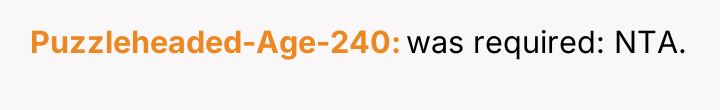 Puzzleheaded-Age-240 was required: NTA.
