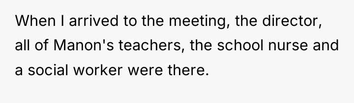 When I arrived to the meeting, the director, all of...