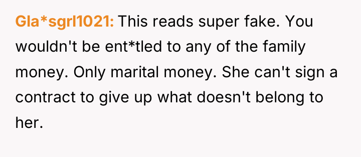 Gla*sgrl1021 This reads super fake. You wouldn't be ent*tled to...