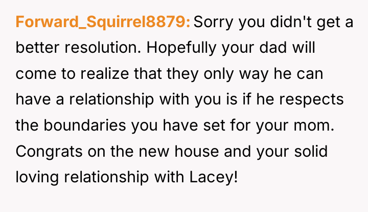Forward_Squirrel8879 Sorry you didn't get a better resolution. Hopefully your...