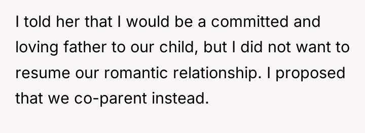 I told her that I would be a committed and...
