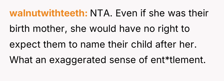 walnutwithteeth NTA. Even if she was their birth mother, she...