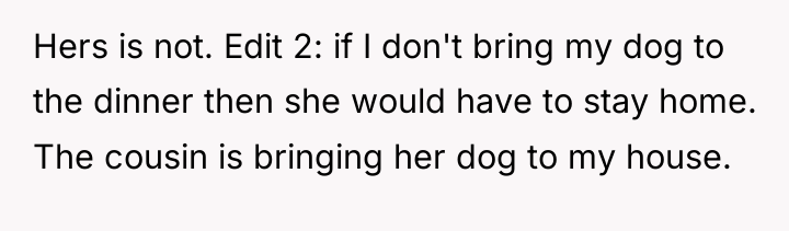 Hers is not. Edit 2: if I don't bring my...