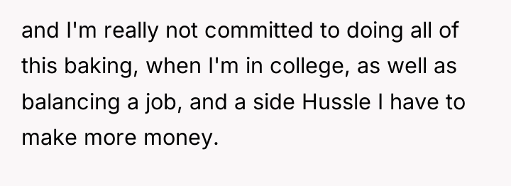 and I'm really not committed to doing all of this...