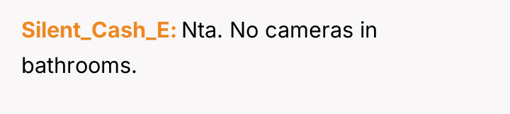 Silent_Cash_E Nta. No cameras in bathrooms.