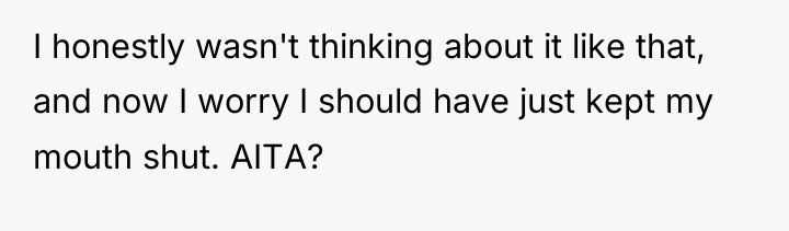 I honestly wasn't thinking about it like that, and now...
