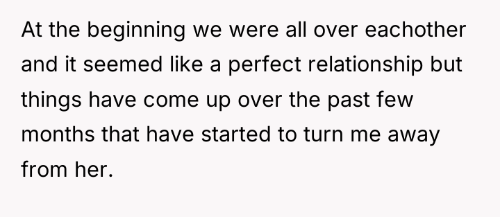 At the beginning we were all over eachother and it...