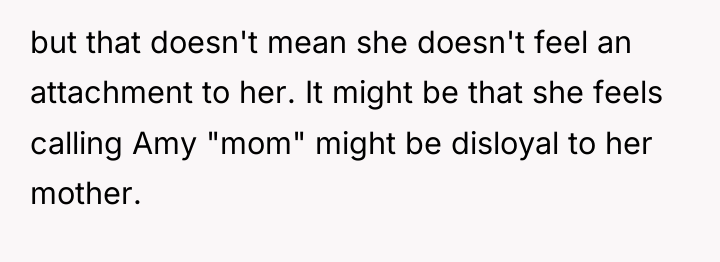 but that doesn't mean she doesn't feel an attachment to...