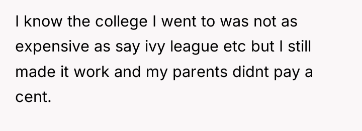 I know the college I went to was not as...