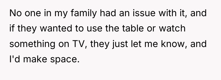 No one in my family had an issue with it,...