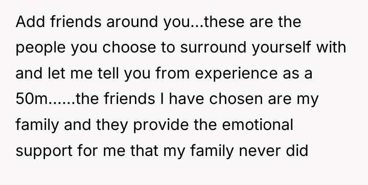 Add friends around you...these are the people you choose to...