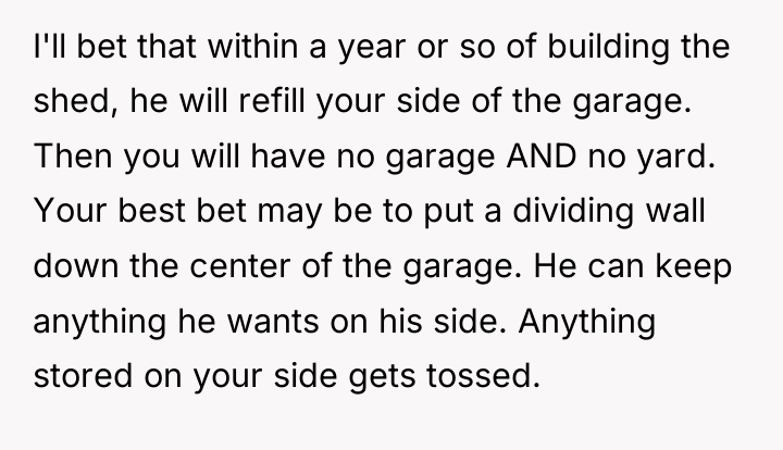 I'll bet that within a year or so of building...