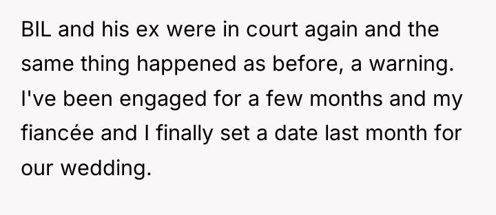 BIL and his ex were in court again and the...