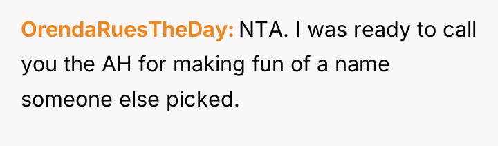 OrendaRuesTheDay NTA. I was ready to call you the AH...