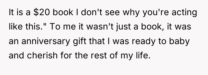 It is a $20 book I don't see why you're...