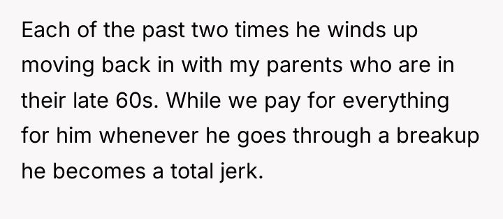 Each of the past two times he winds up moving...
