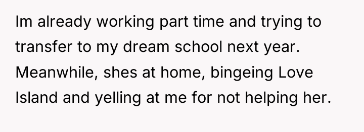 Im already working part time and trying to transfer to...