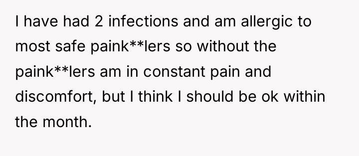 I have had 2 infections and am allergic to most...