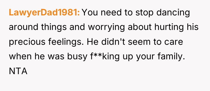 LawyerDad1981 You need to stop dancing around things and worrying...
