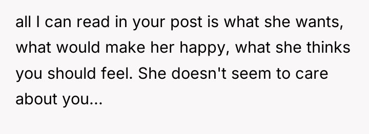 all I can read in your post is what she...