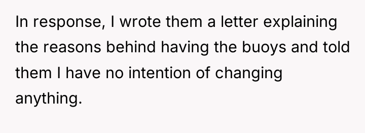In response, I wrote them a letter explaining the reasons...