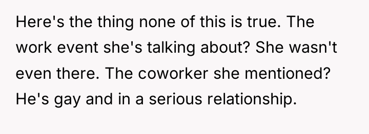 Here's the thing none of this is true. The work...