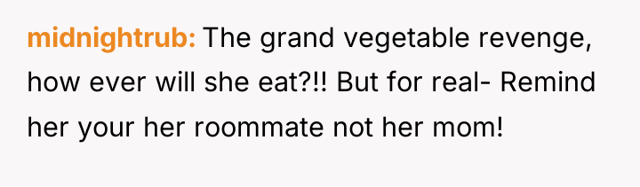 midnightrub The grand vegetable revenge, how ever will she eat?!!...
