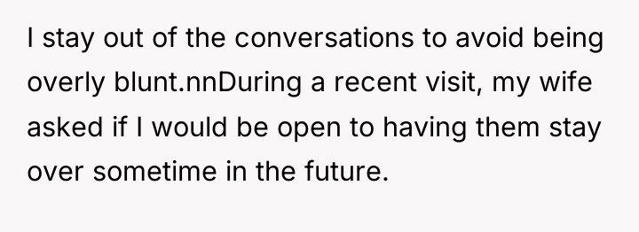 I stay out of the conversations to avoid being overly...