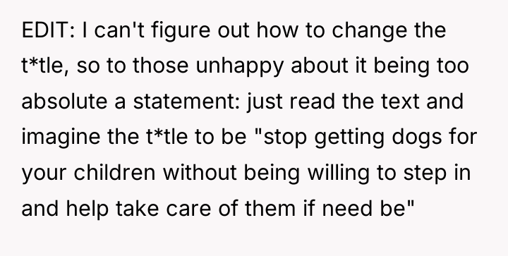 EDIT: I can't figure out how to change the t*tle,...