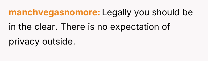 manchvegasnomore Legally you should be in the clear. There is...