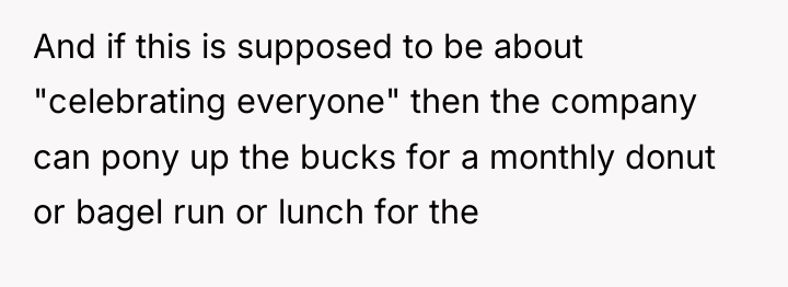 And if this is supposed to be about "celebrating everyone"...