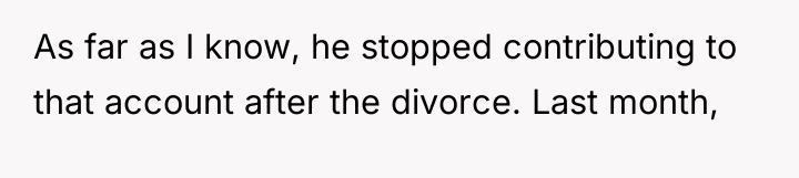 As far as I know, he stopped contributing to that...