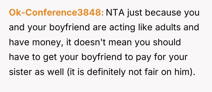 Ok-Conference3848 NTA just because you and your boyfriend are acting...