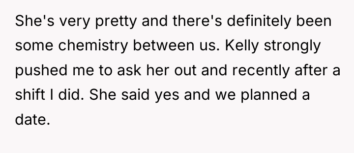 She's very pretty and there's definitely been some chemistry between...