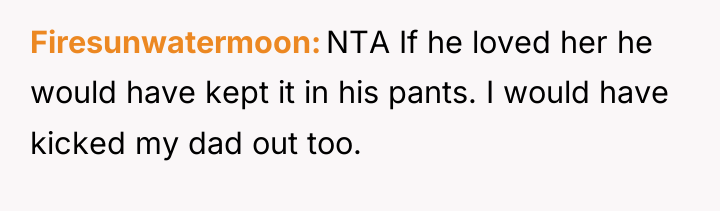 Firesunwatermoon NTA If he loved her he would have kept...