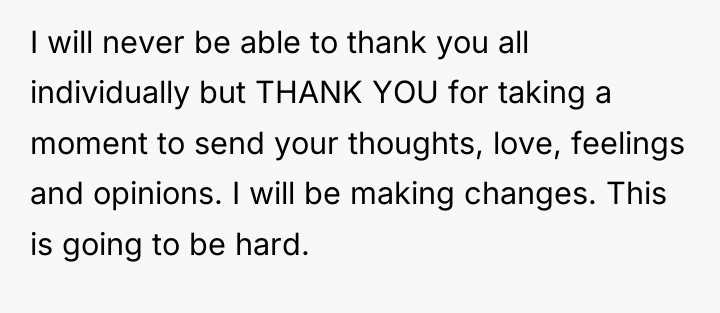 I will never be able to thank you all individually...