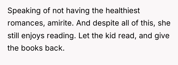 Speaking of not having the healthiest romances, amirite. And despite...