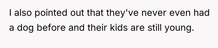 I also pointed out that they've never even had a...