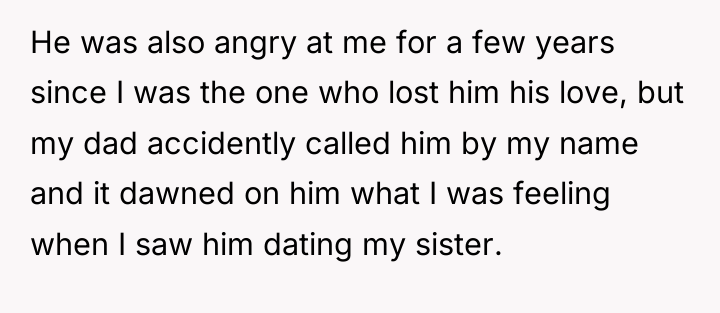 He was also angry at me for a few years...