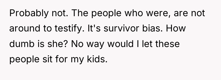 Probably not. The people who were, are not around to...