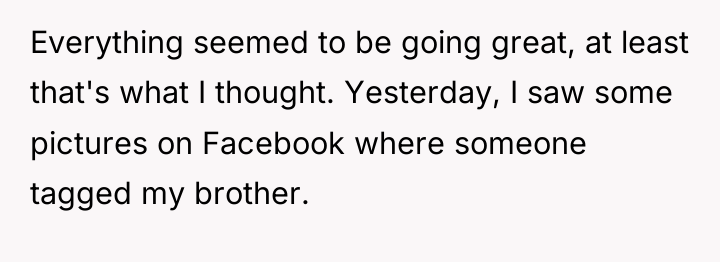 Everything seemed to be going great, at least that's what...