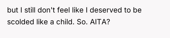 but I still don't feel like I deserved to be...