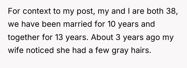 For context to my post, my and I are both...