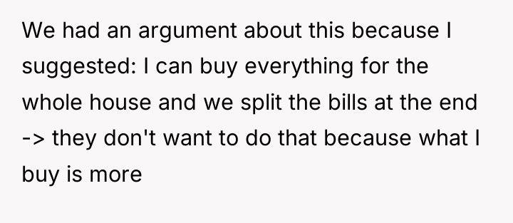 We had an argument about this because I suggested: I...
