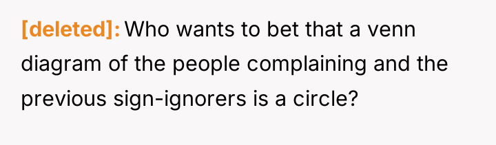 [deleted] Who wants to bet that a venn diagram of...