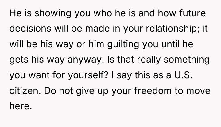 He is showing you who he is and how future...