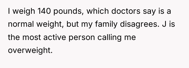 I weigh 140 pounds, which doctors say is a normal...
