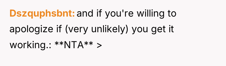 Dszquphsbnt and if you're willing to apologize if (very unlikely)...