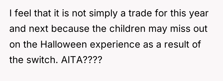 I feel that it is not simply a trade for...