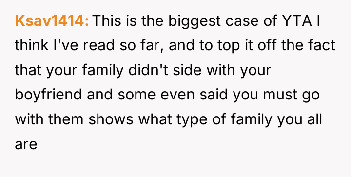 Ksav1414 This is the biggest case of YTA I think...